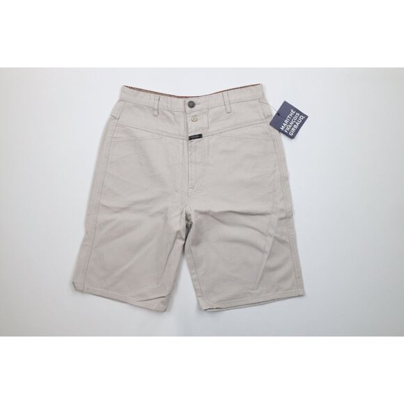 Deadstock Vtg 90s Marithe Francois Girbaud Mens 32 Baggy Denim Jean Shorts Gray - Picture 1 of 11